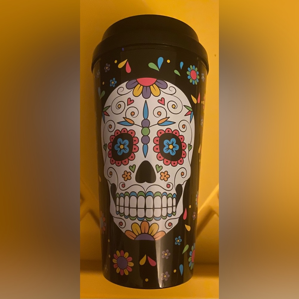 Sugar Skull Travel Mug